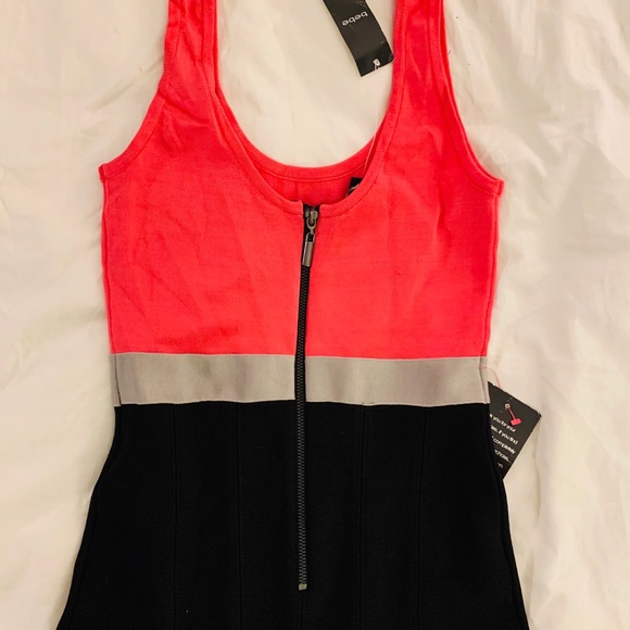 Bebe Color Block Flare Tank dress size M - Picture 3 of 11